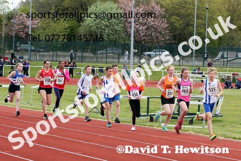1500 metres, 2021 NECAA Middlesbrough Open Meting, Sunday, May 9th. Photo: David T. Hewitson/Sports for All Pics
